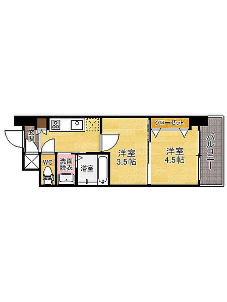 物件間取画像