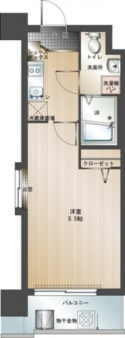 エンクレスト警固の物件間取画像