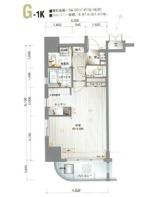 天神駅 徒歩10分 2階の物件内観写真
