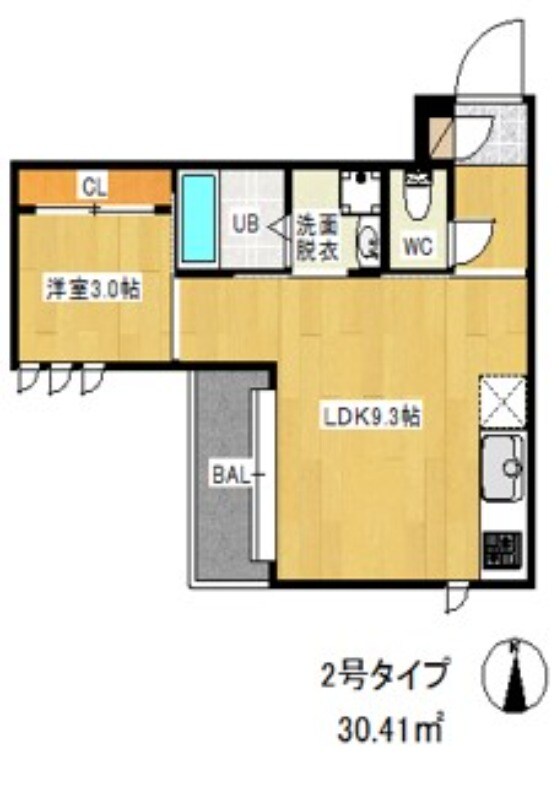 井尻駅 徒歩13分 1階の物件間取画像