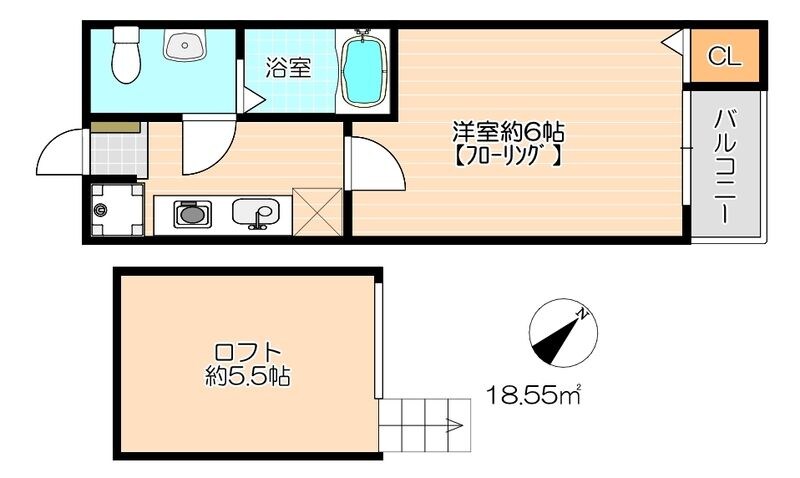 ジュークⅠの物件間取画像
