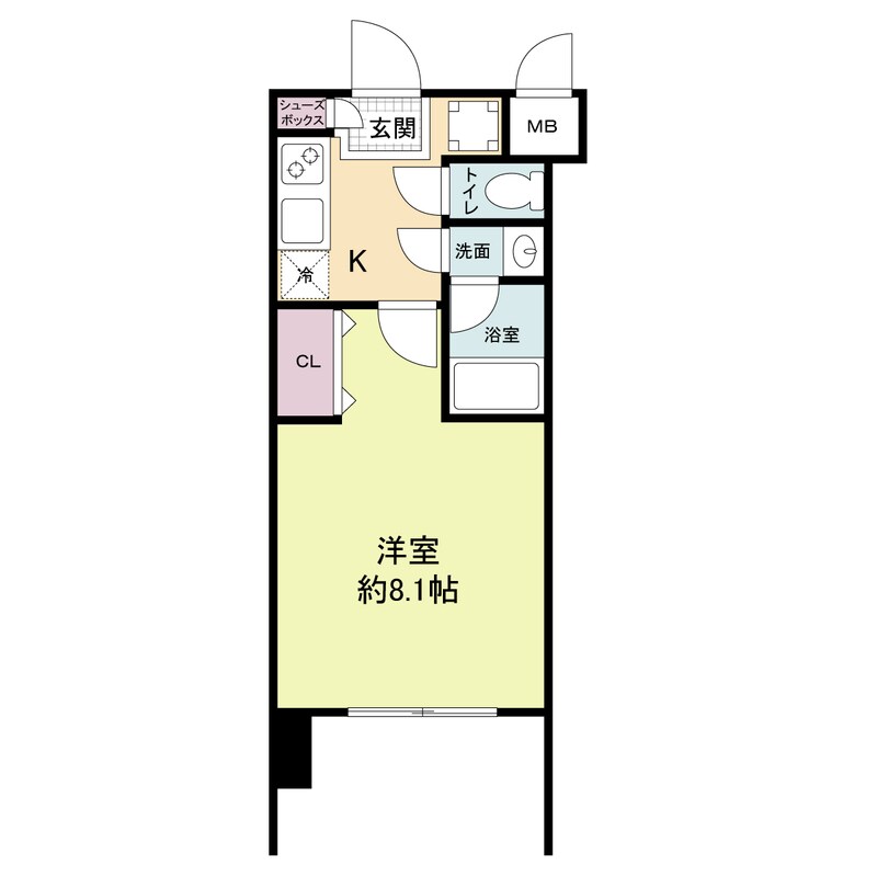 レジディア新大阪の物件間取画像