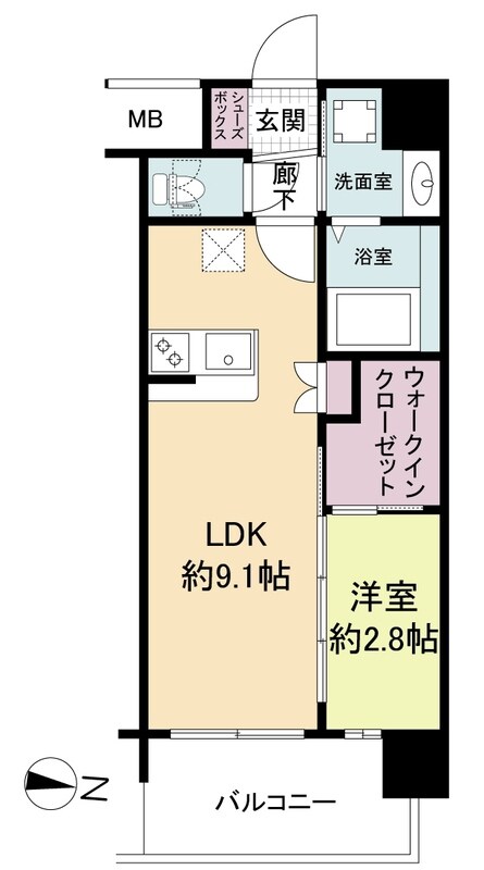 セレニテ東三国ミラクの物件間取画像