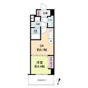 ライブガーデン江坂Ⅸの物件間取画像