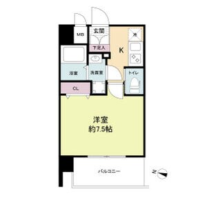 プライマル新大阪の物件間取画像