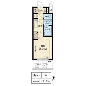 スプランディッド新大阪WESTの物件間取画像