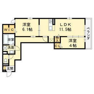 D-Room上新庄の物件間取画像