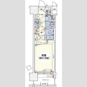 スワンズシティ新大阪プライムの物件間取画像