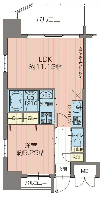 プレジオ吹田の物件間取画像
