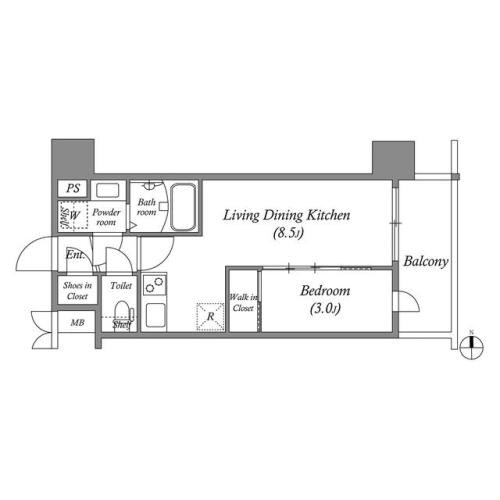 アドバンス江坂東デパールの物件間取画像