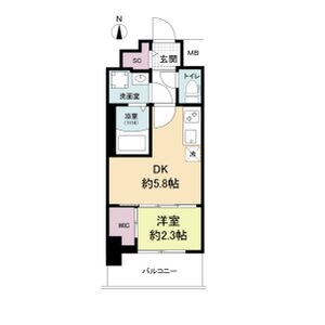 セレニテ江坂グランデの物件間取画像