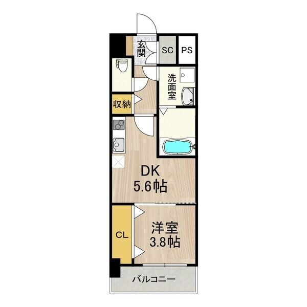 スプランディッド新大阪EASTの物件間取画像