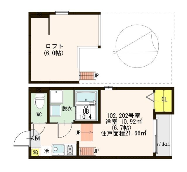 メゾン　ベル　フルールの物件間取画像