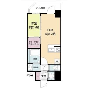 セレニテ新大阪グランデ　ミリューの物件間取画像