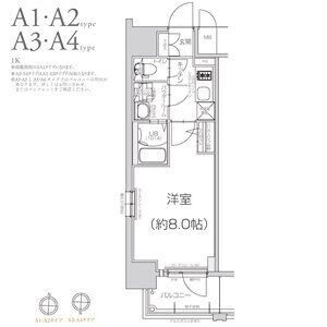 エスリード大阪グランフォートの物件間取画像