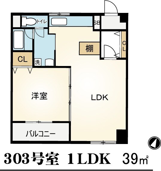 ハイツ小松の物件間取画像