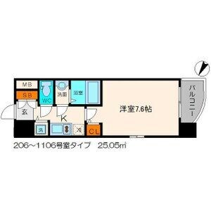 リッツ桜宮パークフロントの物件間取画像