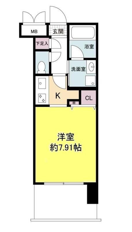 グランシス江坂の物件間取画像