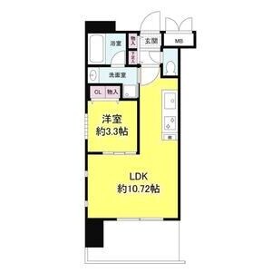 グランシス江坂の物件間取画像