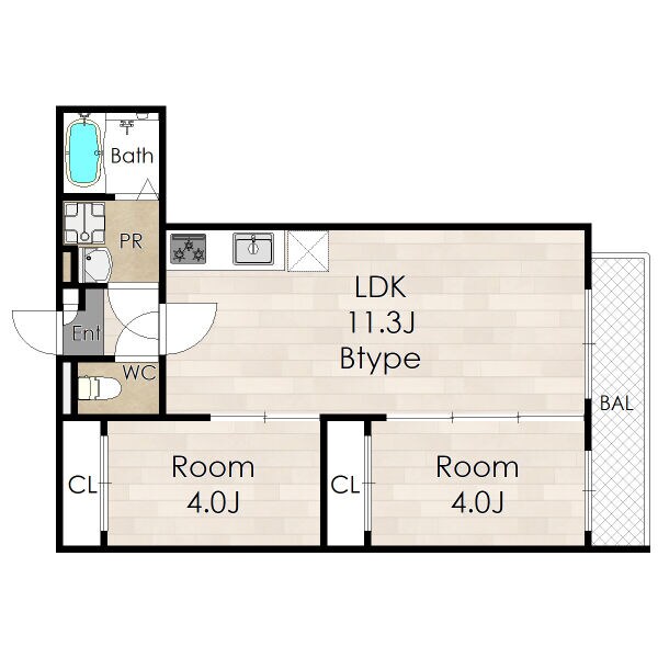 FeLiciare　HANATENの物件間取画像