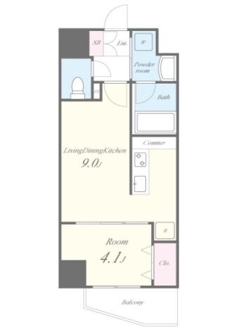 グランディア大阪ノースの物件間取画像