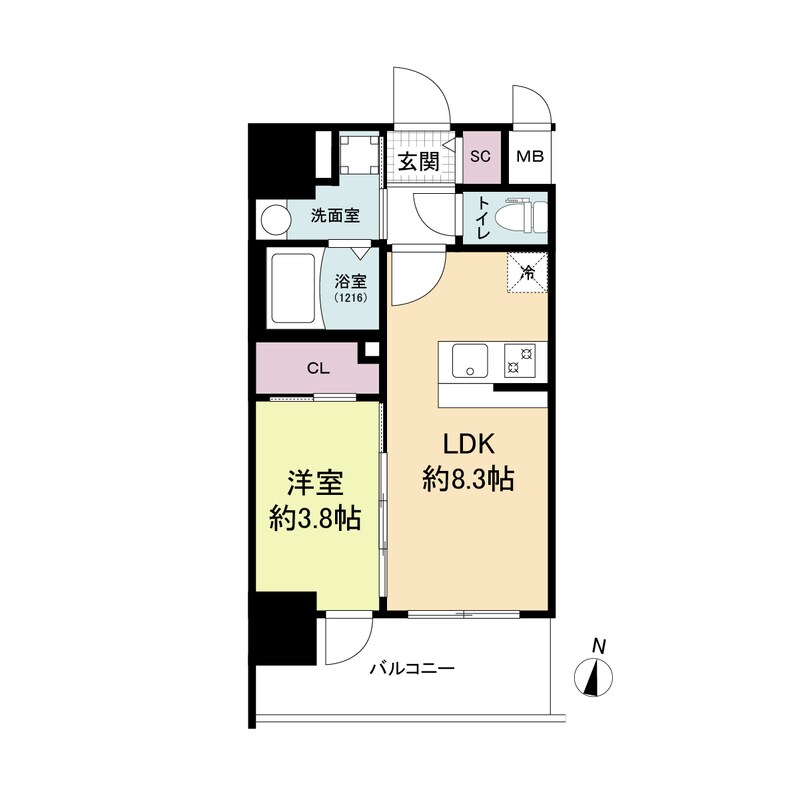 エスリードレジデンス梅田グランゲートの物件間取画像