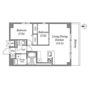 ArtizA京橋WESTの物件間取画像