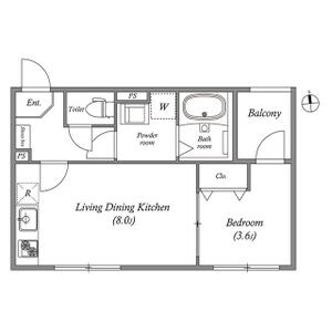 ブランテール深江橋の物件間取画像