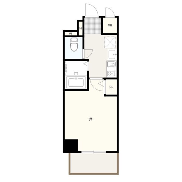 エスリード東天満第2の物件間取画像