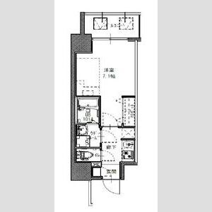 S-RESIDENCE福島玉川Unoの物件間取画像