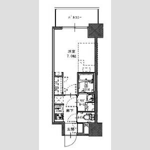 S-RESIDENCE福島玉川Unoの物件間取画像