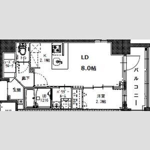 JMFレジデンス海老江の物件間取画像