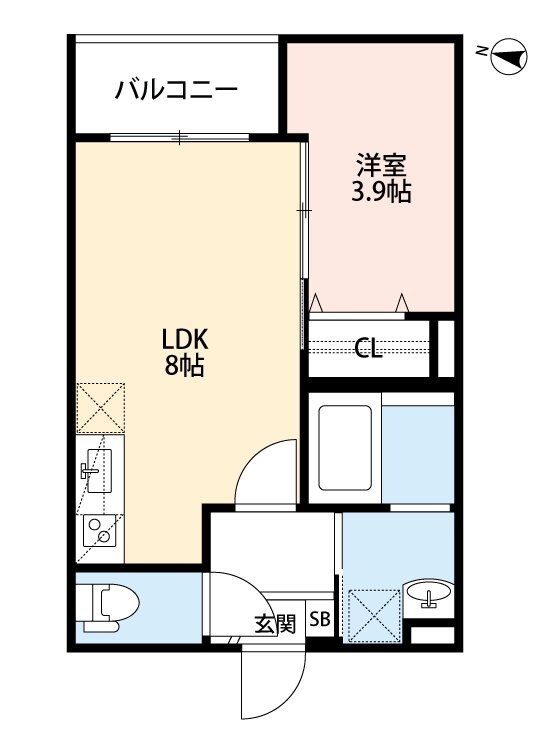 Elever 門真の物件間取画像