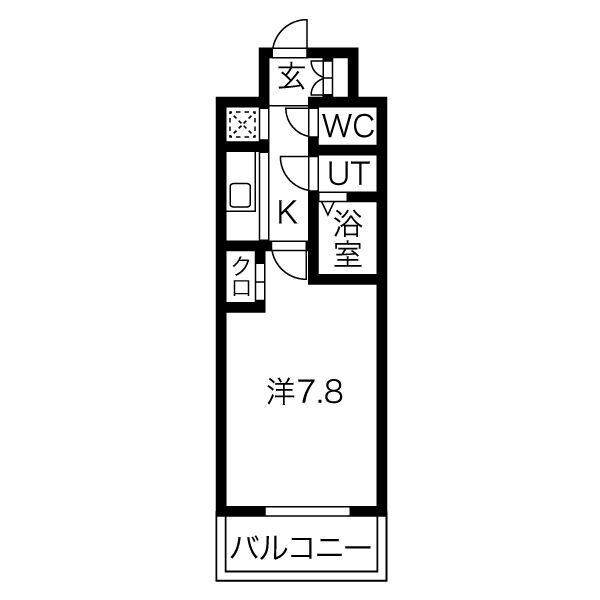 THE RESIDENCE Hの物件間取画像