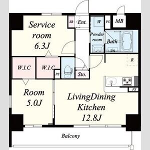 ハナミズキ福島の物件間取画像