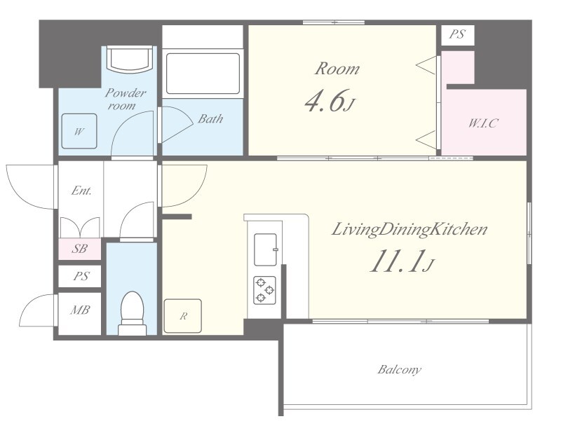 サン・マルベリー扇町の物件間取画像
