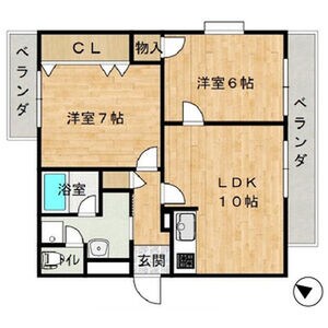 エステート小松の物件間取画像