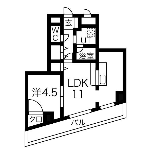 サニークレスト忠の物件間取画像