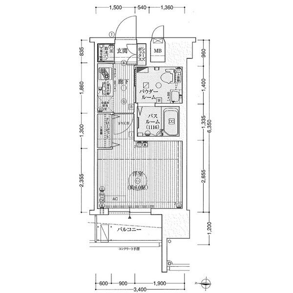 エステムコート新大阪VIIIレヴォリスの物件間取画像