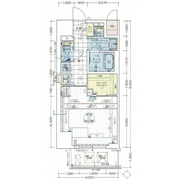 エステムコート新大阪Ⅹザ・ゲートの物件間取画像