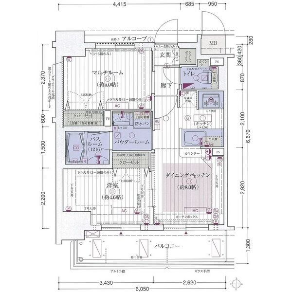 エステムコート新大阪IXグランブライトの物件間取画像