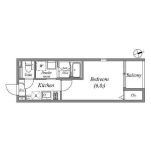 ハーモニーテラス江坂の物件間取画像