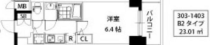 S-RESIDENCE江坂の物件間取画像