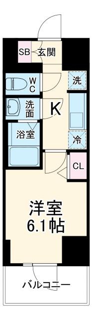 プレサンス塚本アクミリオンの物件間取画像