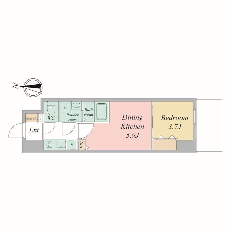 エスリードレジデンス大阪谷町ザ・マークスの物件間取画像