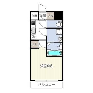 エスリードレジデンス梅田フロントの物件間取画像