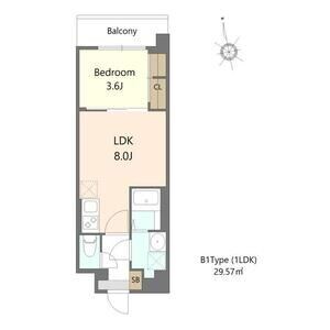 Alivis緑橋の物件間取画像