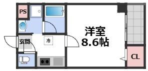 ソリティア桃谷の物件間取画像