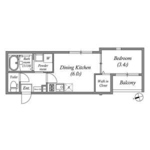ハーモニーテラス住吉Ⅱの物件間取画像