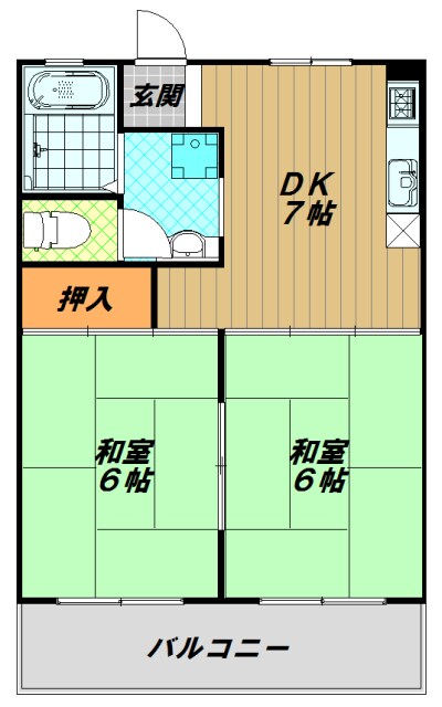 グランディアシャトー朝霧の物件間取画像